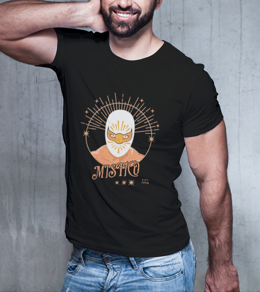 Mistico Est 1998 Wrestling Iconic Masked Starburst T-Shirt