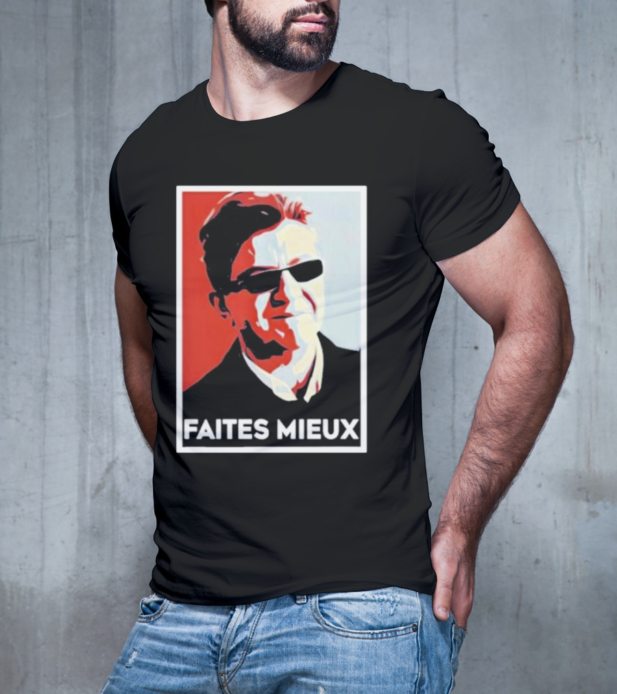 Faites Mieux Red And Black Pop T-Shirt