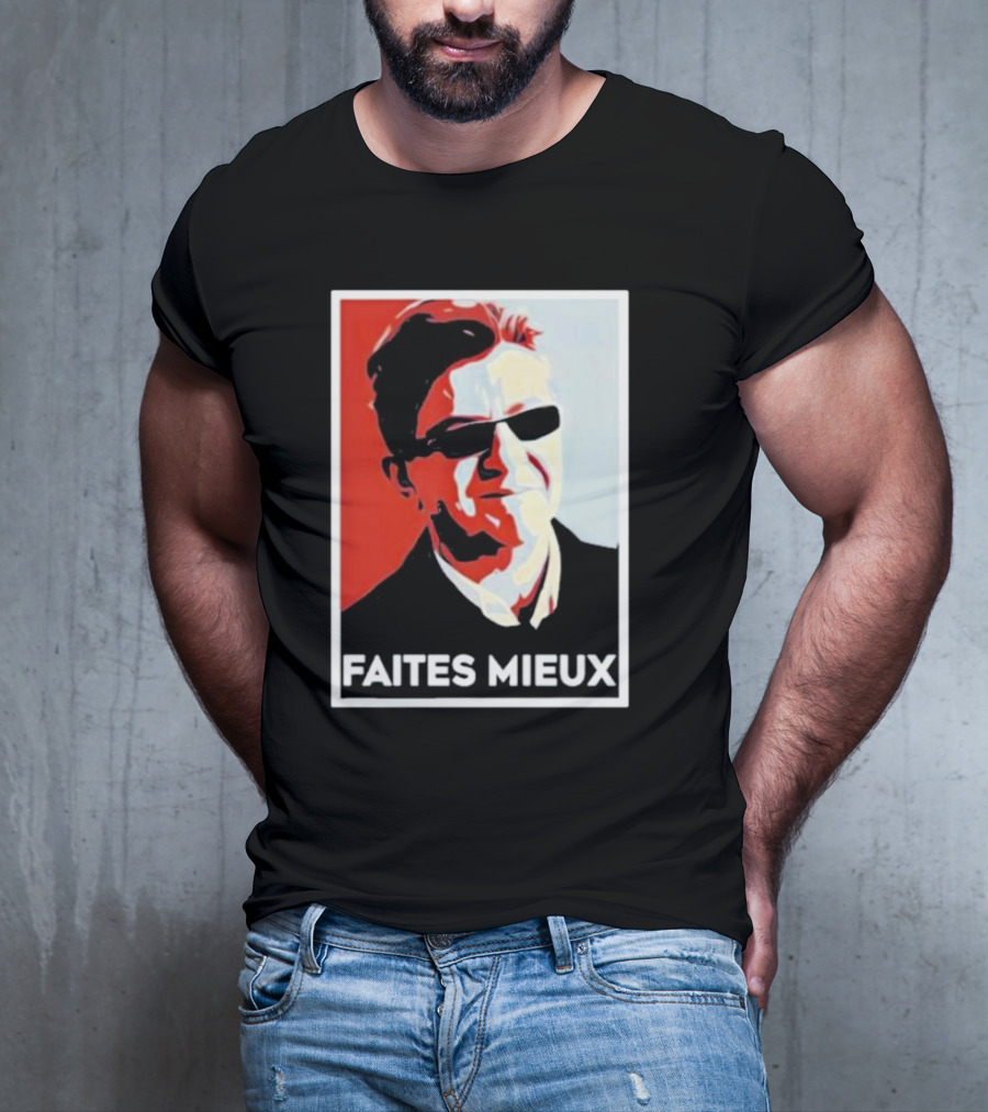 Faites Mieux Red And Black Pop T-Shirt