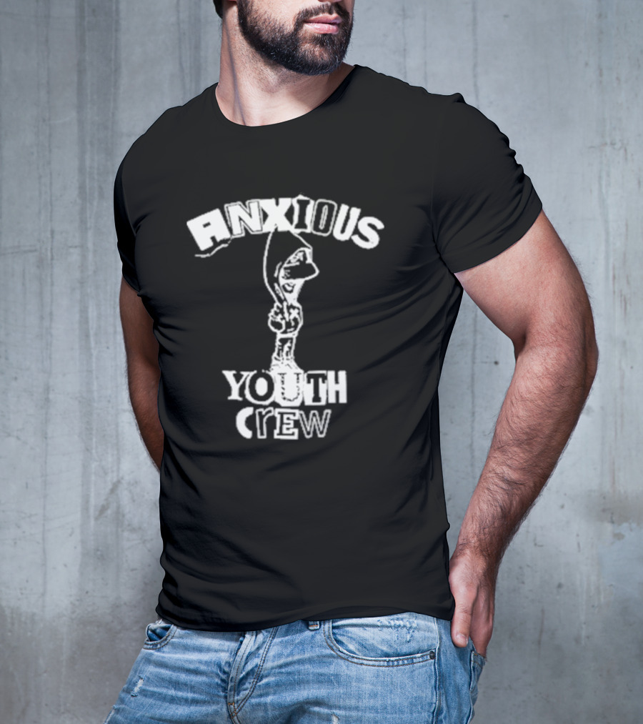 Anxious Youth Crew Hoodie Skateboarder T-Shirt