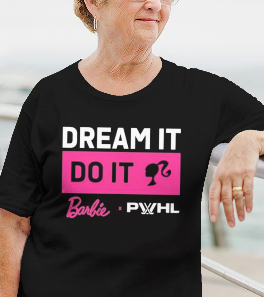 Barbie Dream It Do It X PWHL Collaboration T-Shirt