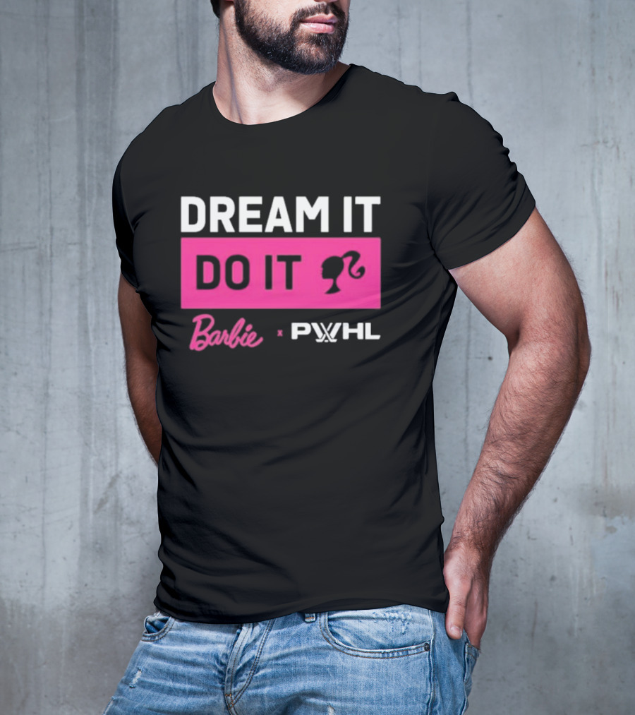 Barbie Dream It Do It X PWHL Collaboration T-Shirt