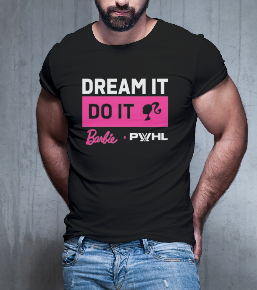 Barbie Dream It Do It X PWHL Collaboration T-Shirt