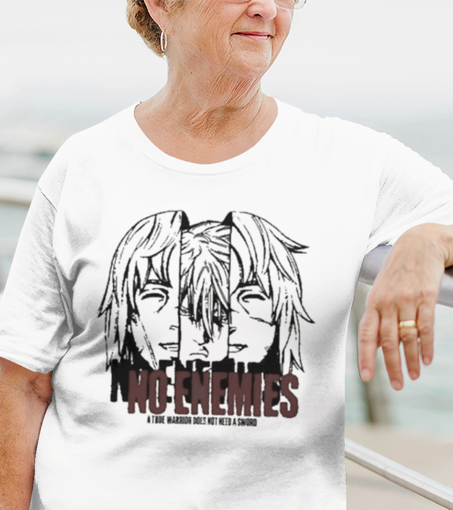 No Enemies A True Warrior Does Not Need A Sword Soul King Manga Faces T-Shirt