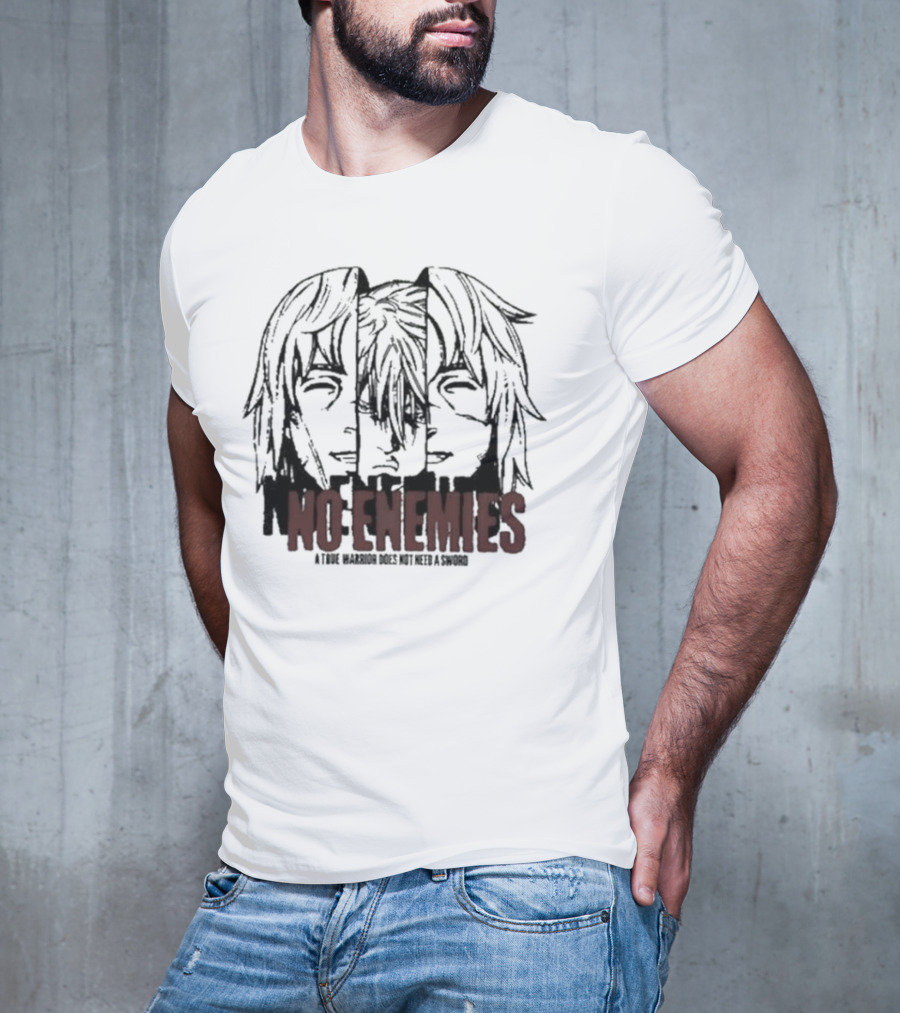 No Enemies A True Warrior Does Not Need A Sword Soul King Manga Faces T-Shirt