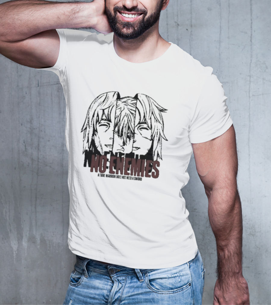 No Enemies A True Warrior Does Not Need A Sword Soul King Manga Faces T-Shirt