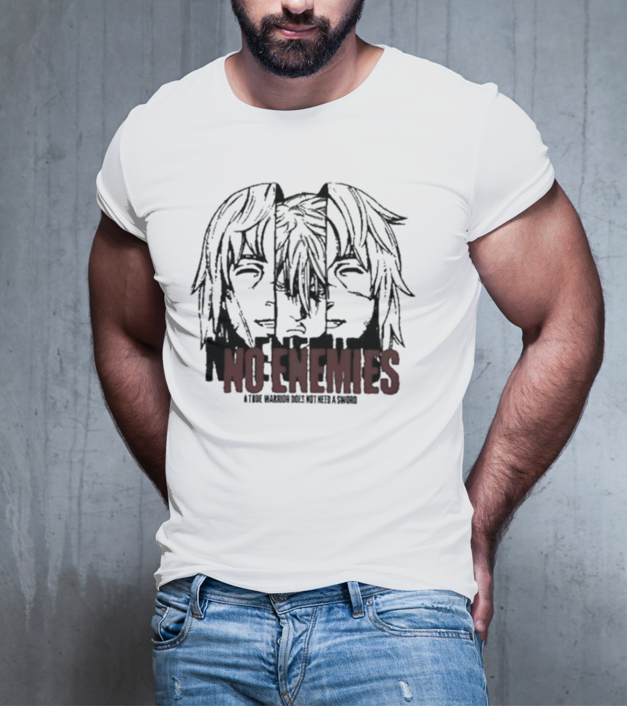 No Enemies A True Warrior Does Not Need A Sword Soul King Manga Faces T-Shirt
