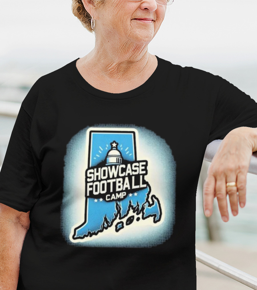 Showcase Football Camp Rhode Island Capitol Map T-Shirt
