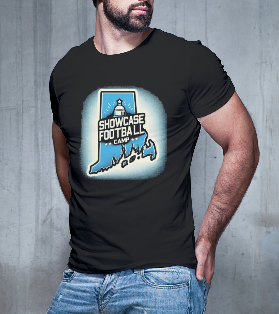 Showcase Football Camp Rhode Island Capitol Map T-Shirt