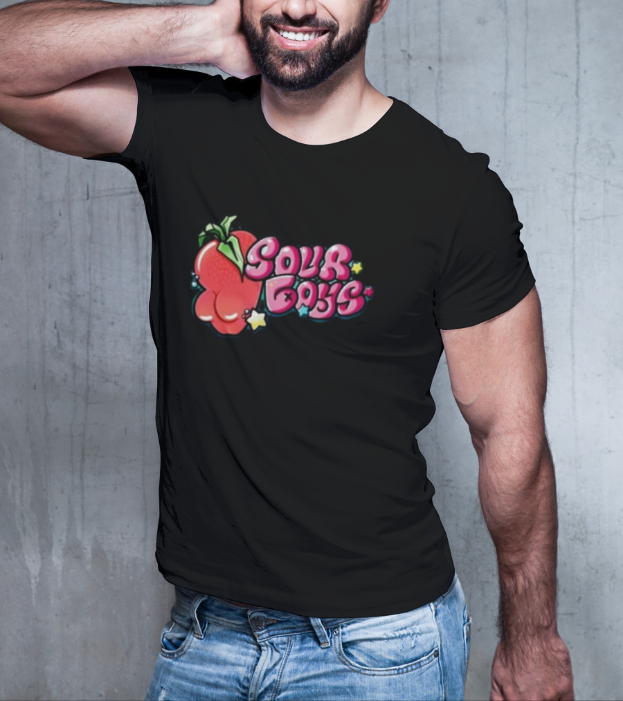 Sourboys Squishy Strawberry Stars T-Shirt