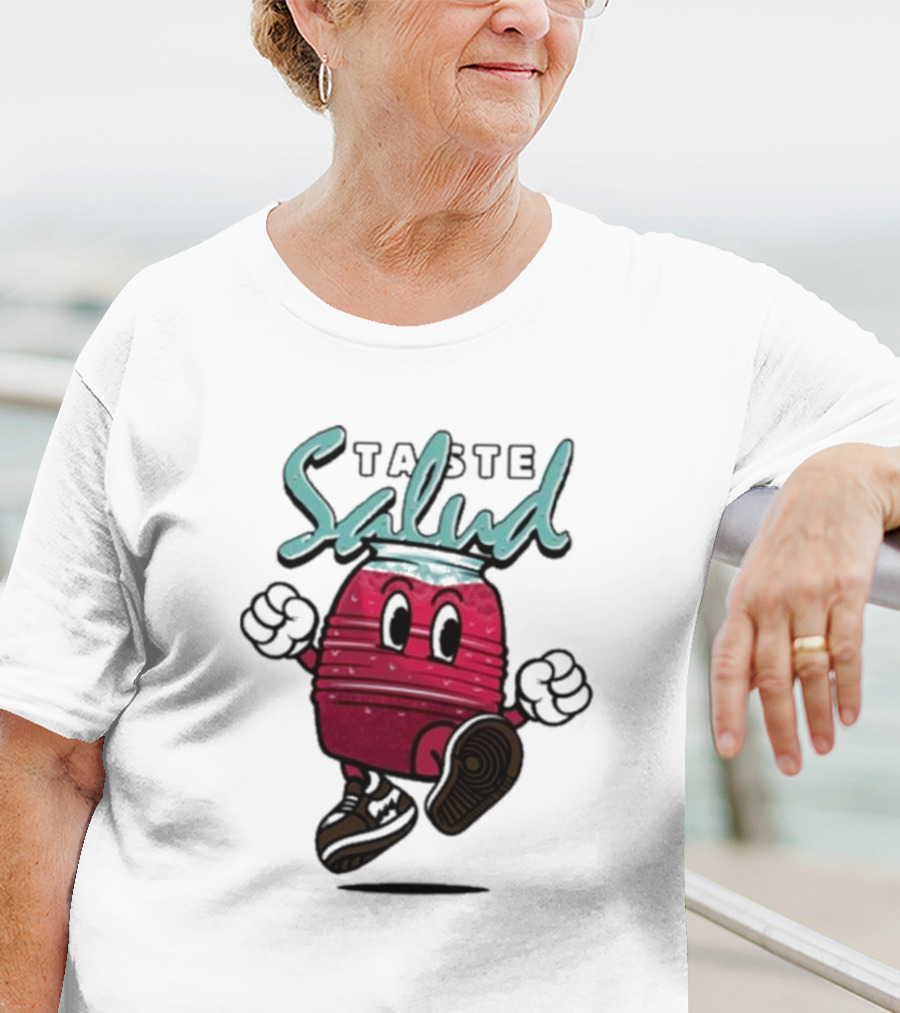 Taste Salud Hydration Immunity Energetic Cartoon Character T-Shirt