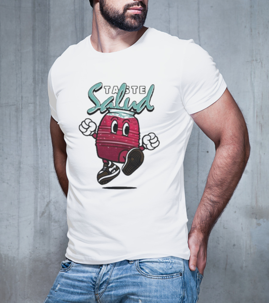 Taste Salud Hydration Immunity Energetic Cartoon Character T-Shirt