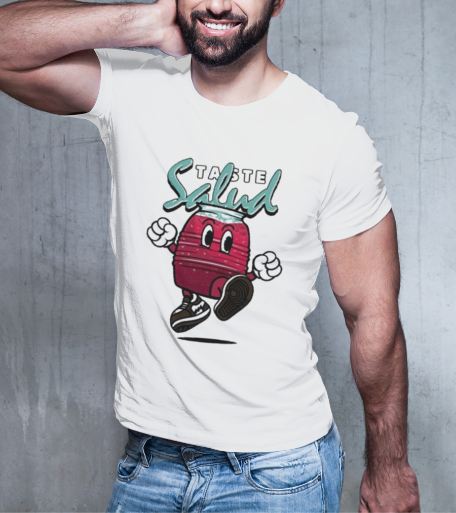 Taste Salud Hydration Immunity Energetic Cartoon Character T-Shirt