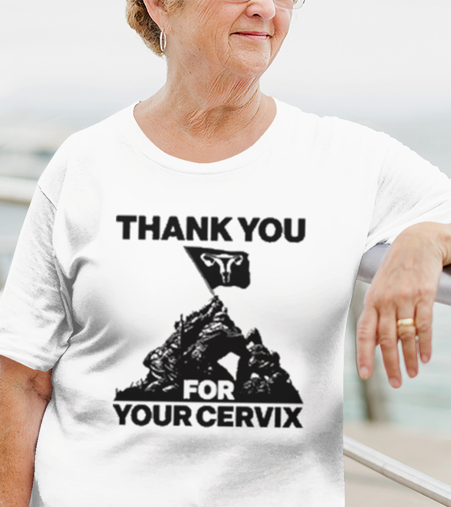 Thank You For Your Cervix Iconic Flag T-Shirt