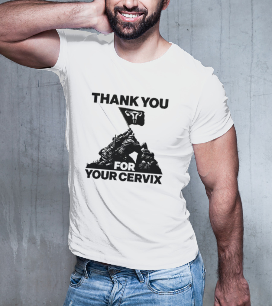 Thank You For Your Cervix Iconic Flag T-Shirt