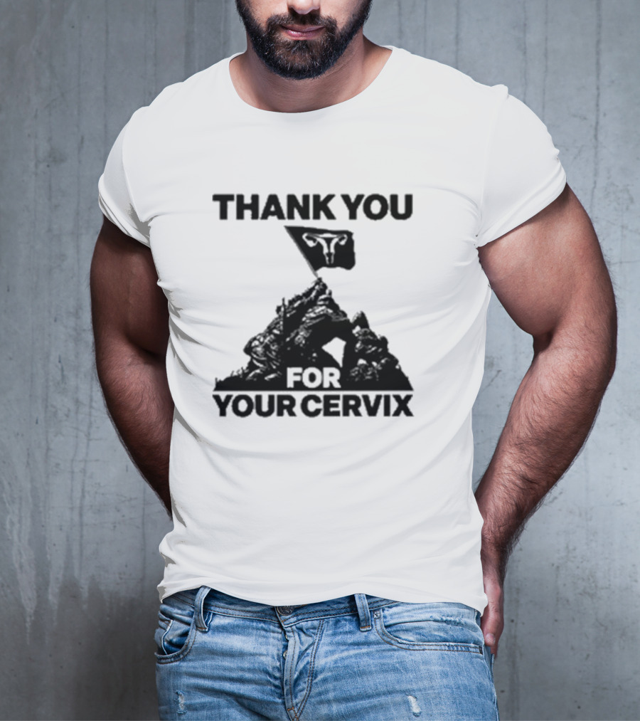 Thank You For Your Cervix Iconic Flag T-Shirt