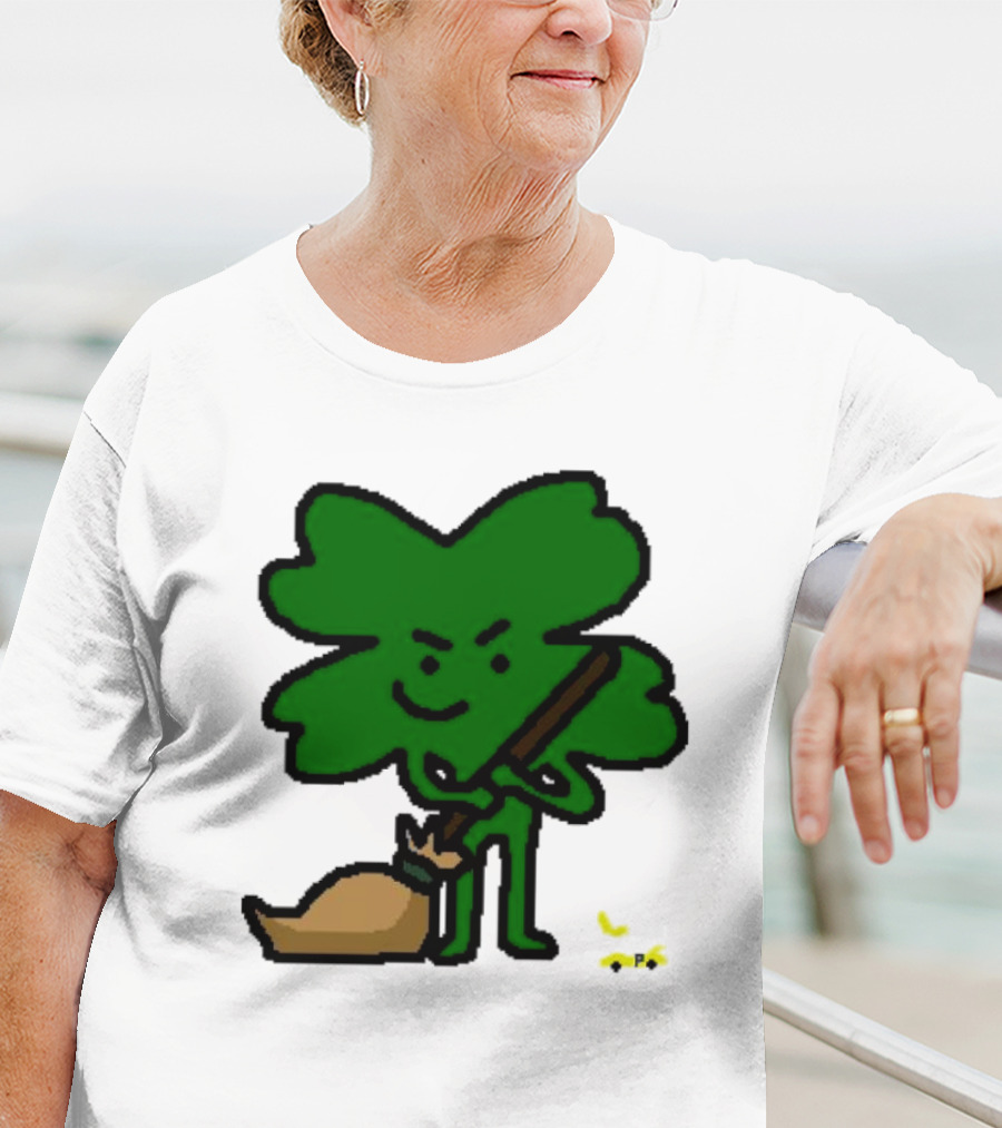 The Celtics Sweep The Pacers NBA Paint Shamrock Holding Broom T-Shirt