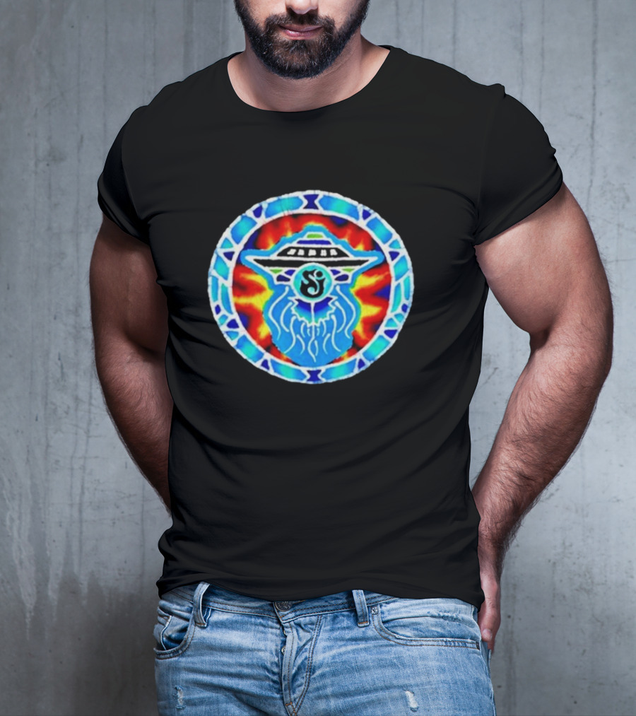 The String Cheese Incident Subterranean Vision UFO Psychedelic Mandala T-Shirt