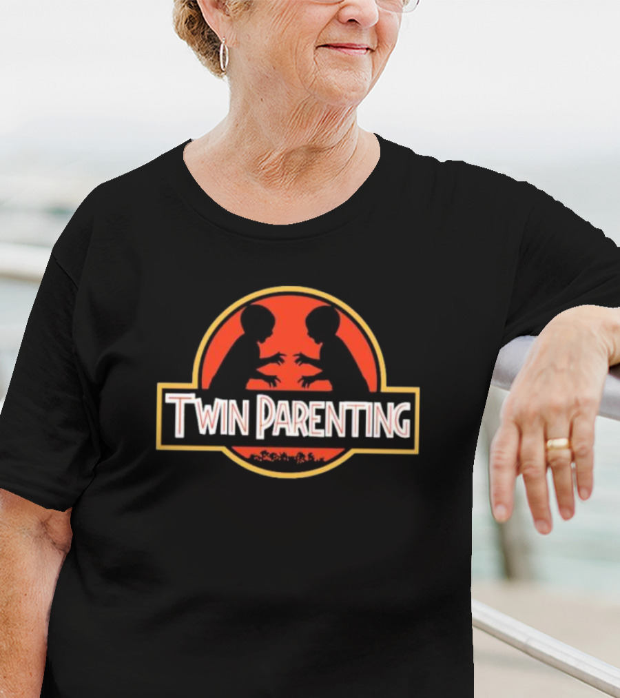 Twin Parenting Children Jurassic T-Shirt