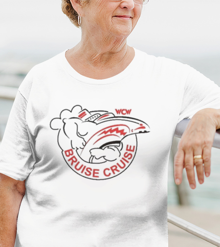 WCW Bruise Cruise 92 Wrestling Event Shark T-Shirt