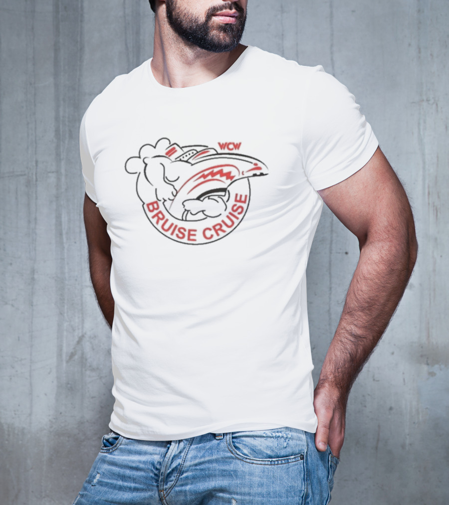 WCW Bruise Cruise 92 Wrestling Event Shark T-Shirt