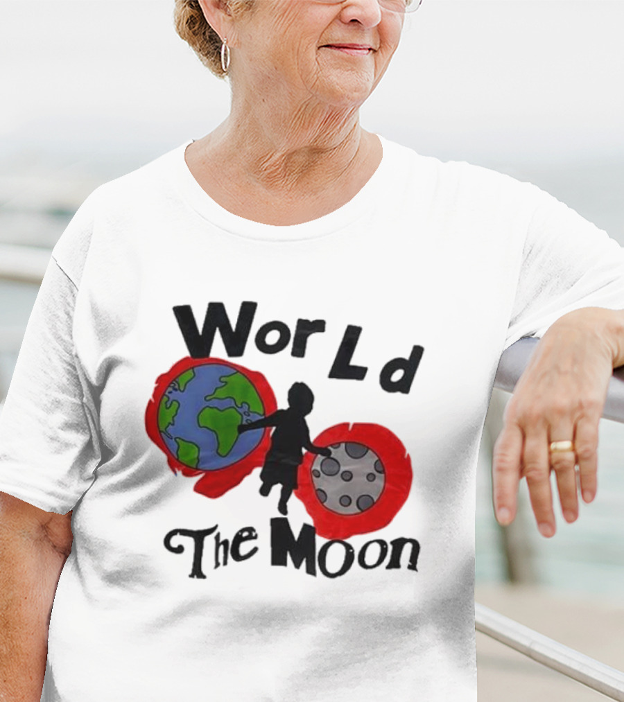 World The Moon Child Earth And Moon T-Shirt