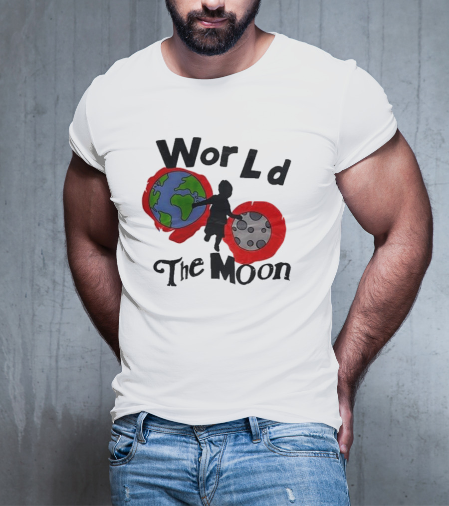 World The Moon Child Earth And Moon T-Shirt