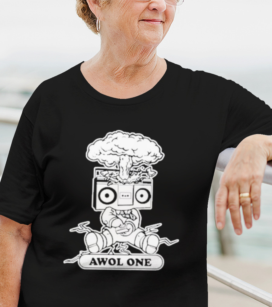 Awol One Exploding Boombox Head T-Shirt