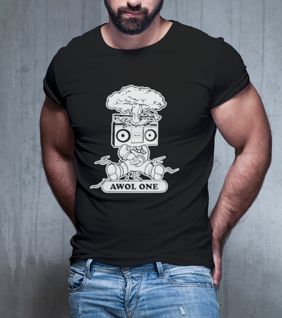 Awol One Exploding Boombox Head T-Shirt