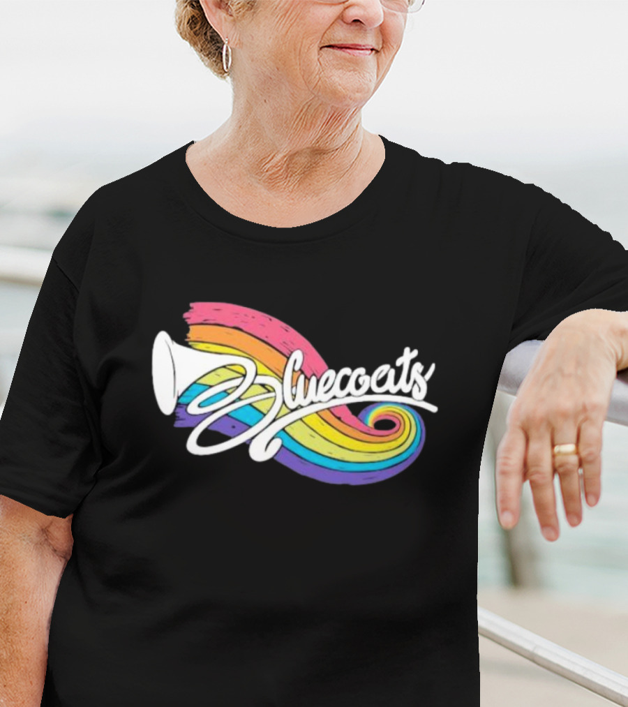 Bluecoats Horn With Rainbow Swirl T-Shirt