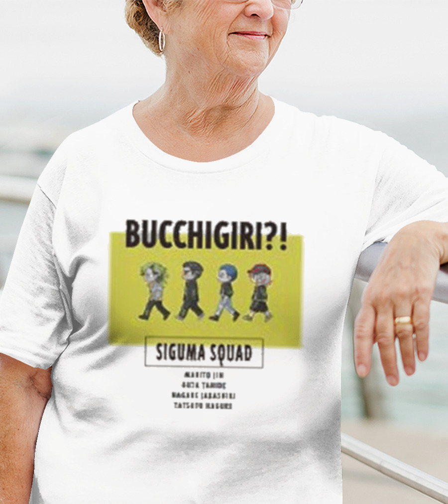 Bucchigiri Siguma Squad Anime Walk Chibitoko Series T-Shirt