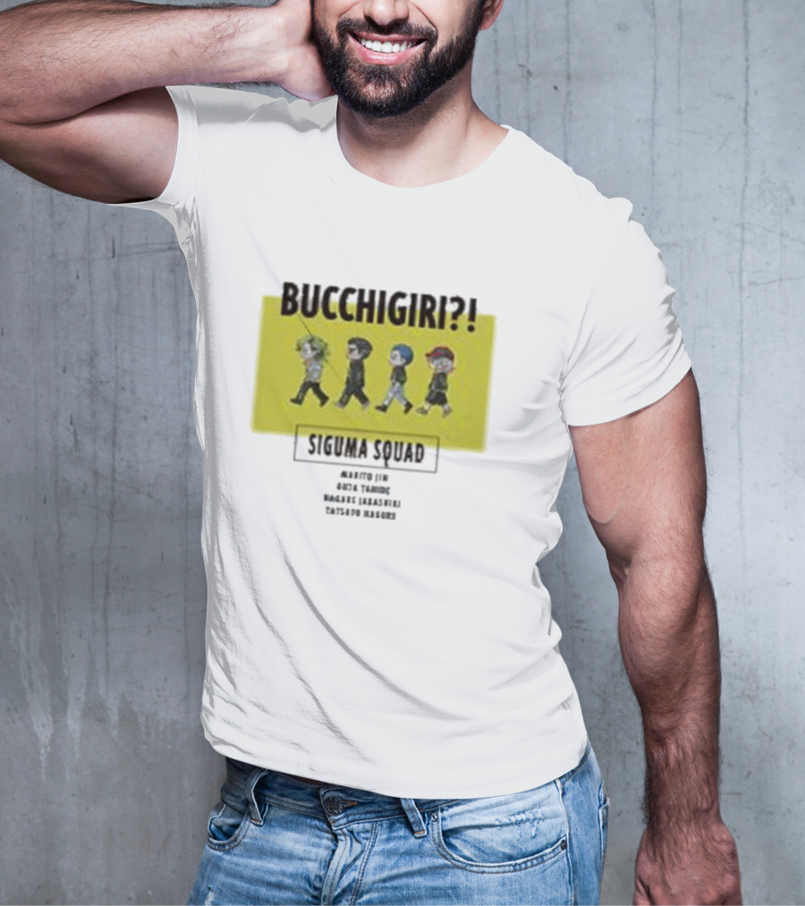 Bucchigiri Siguma Squad Anime Walk Chibitoko Series T-Shirt