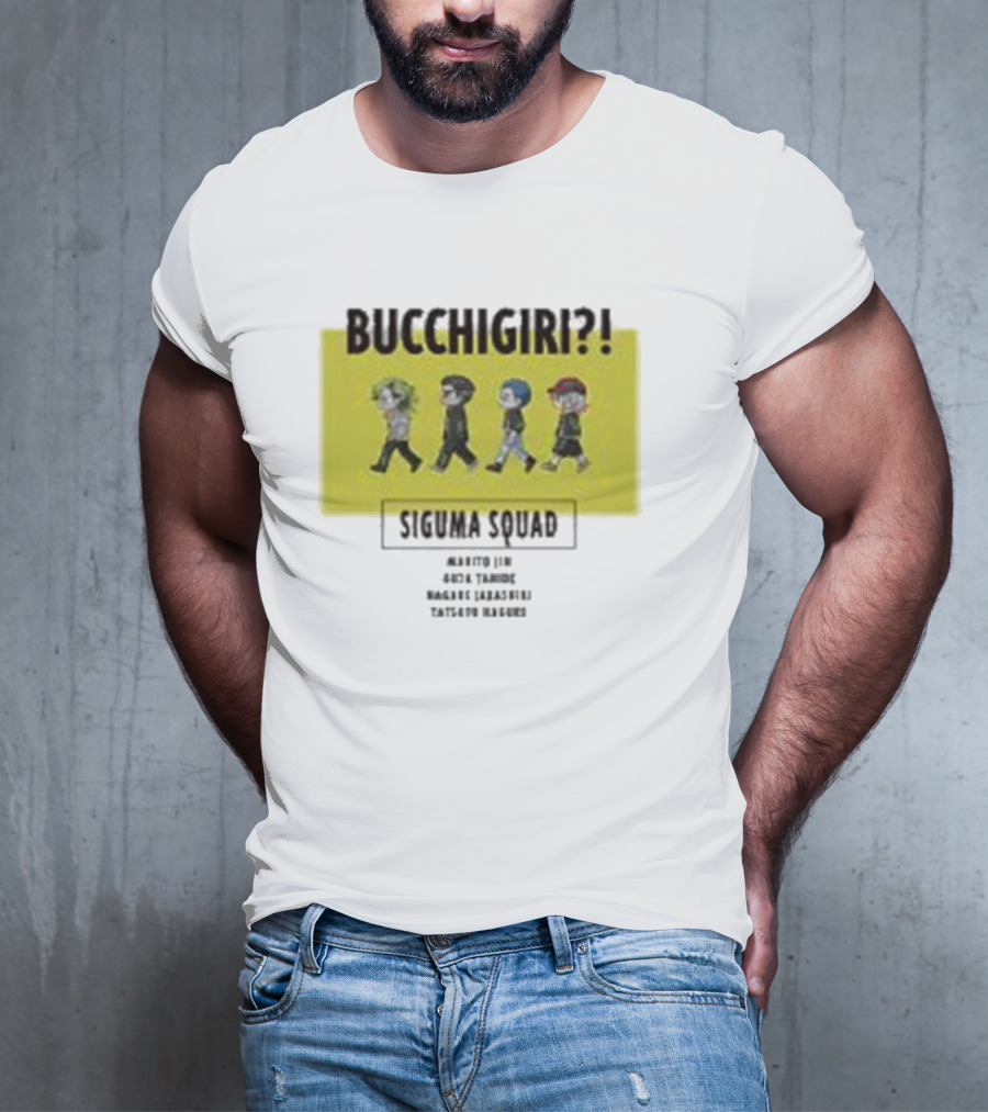 Bucchigiri Siguma Squad Anime Walk Chibitoko Series T-Shirt
