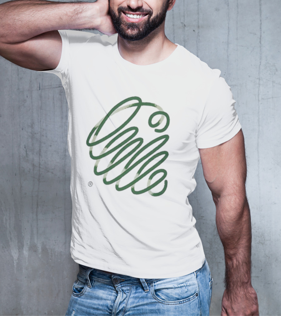 Carhartt Wip Noodle Spiral Abstract Green T-Shirt
