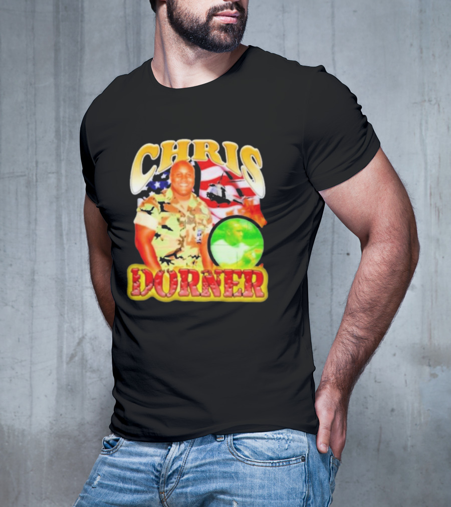 CHRIS DORNER USA Helicopter Camouflage T-Shirt