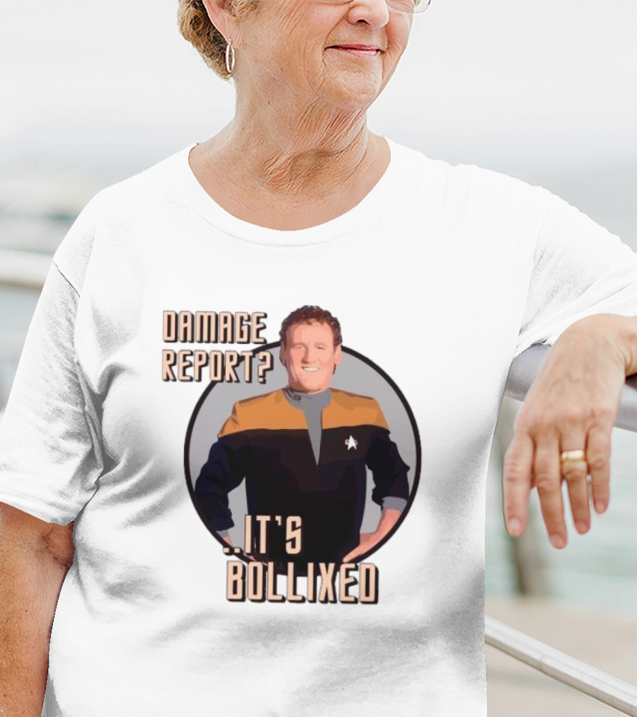 Damage Report It’s Bollixed Star Trek Inspired Character With Uniform T-Shirt