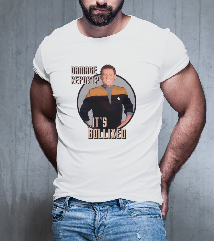Damage Report It’s Bollixed Star Trek Inspired Character With Uniform T-Shirt