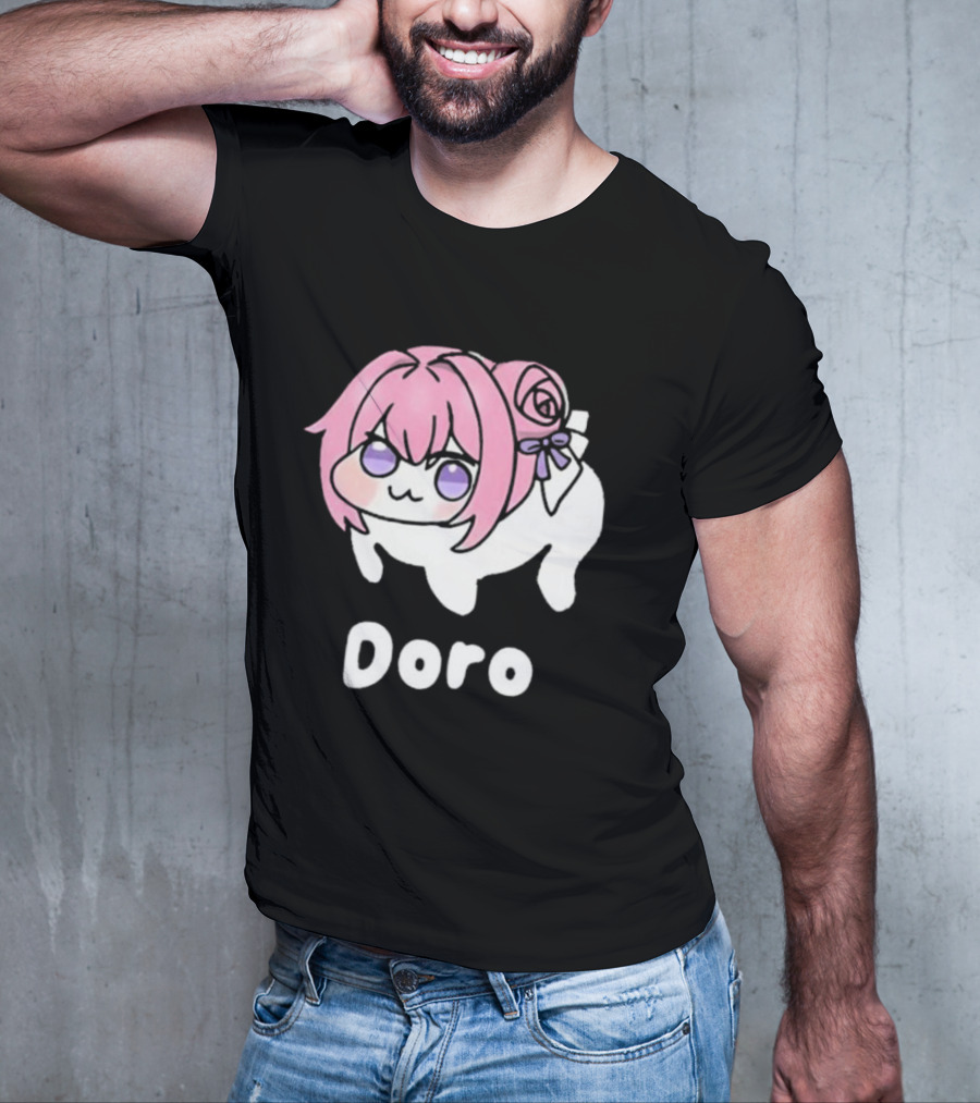 Doro Nikke Anime Pink Hair Character T-Shirt