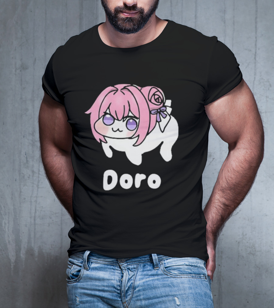 Doro Nikke Anime Pink Hair Character T-Shirt