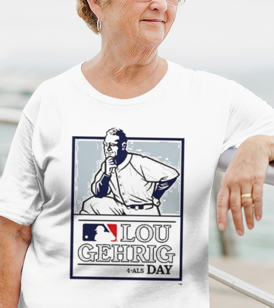 Lou Gehrig MLB 4 ALS Day T-Shirt