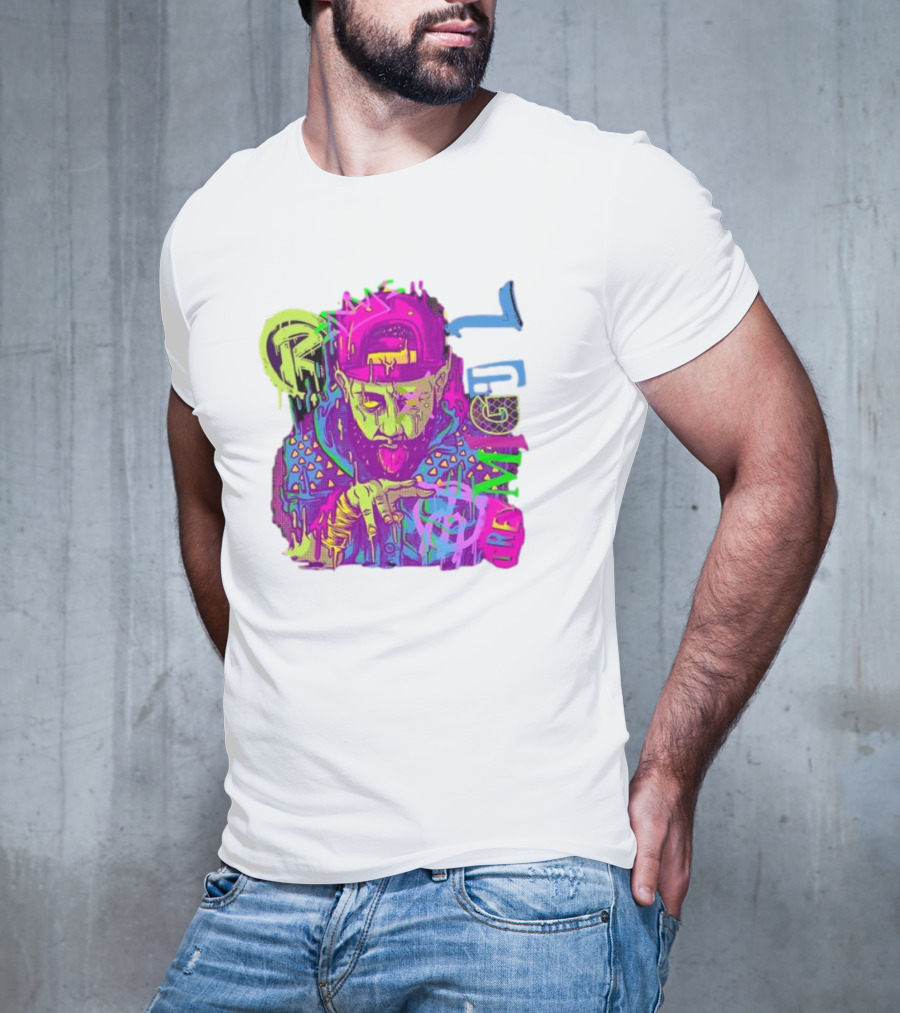 Trey Miguel Neon Drip Purple Paint T-Shirt
