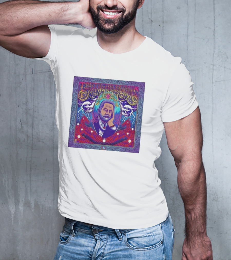 Truth And Dragons Psychedelic Portrait Neon T-Shirt