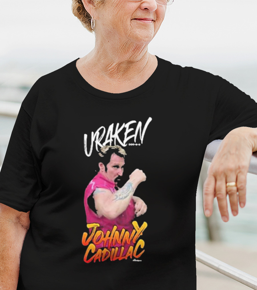 Uraken Johnny Cadillac Martial Arts Enthusiast With Dynamic Pose And Bold Colors T-Shirt