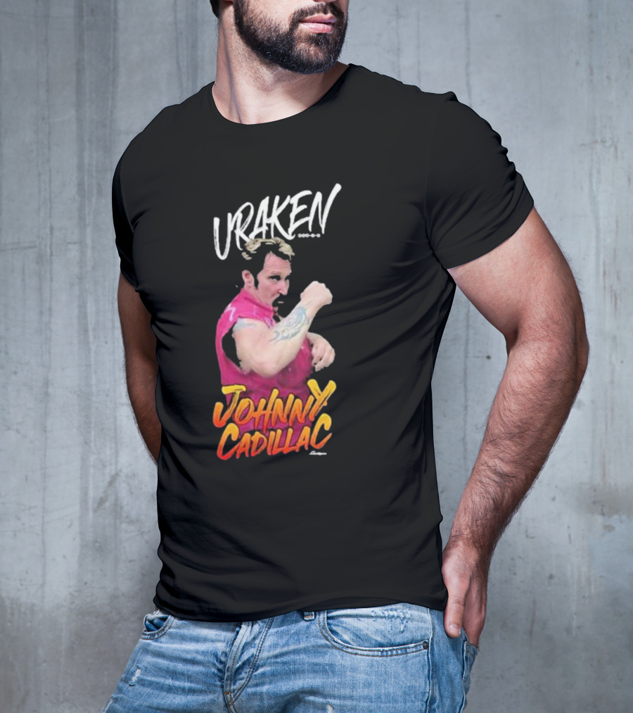 Uraken Johnny Cadillac Martial Arts Enthusiast With Dynamic Pose And Bold Colors T-Shirt