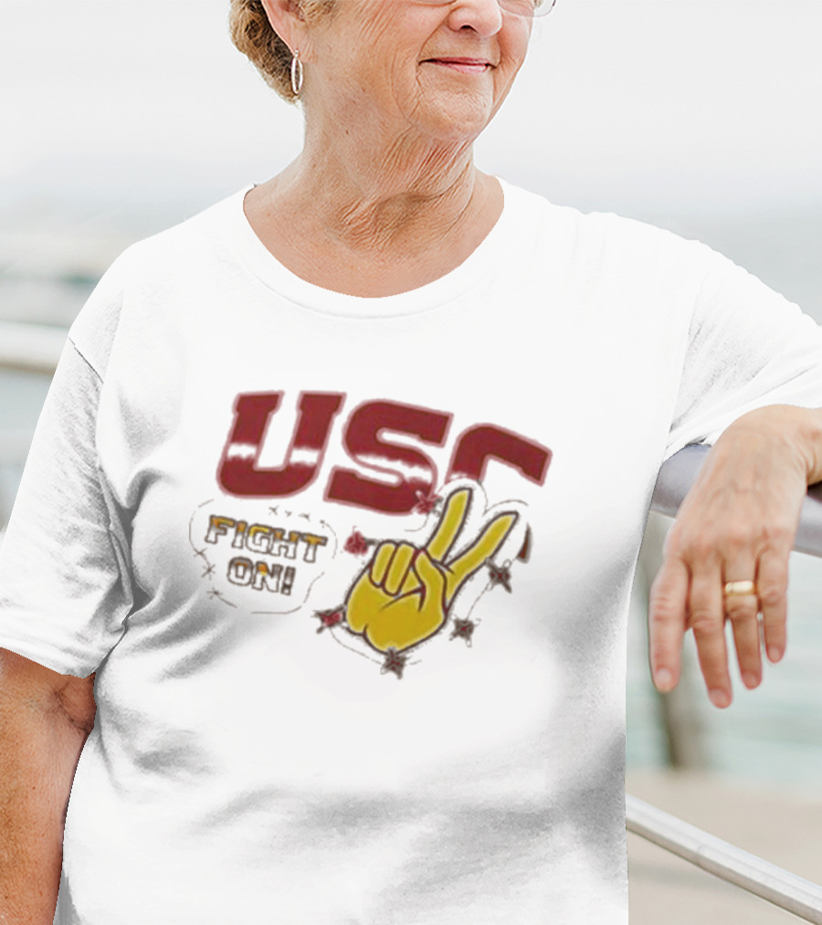 USC Fight On Travis Scott Collaboration T-Shirt