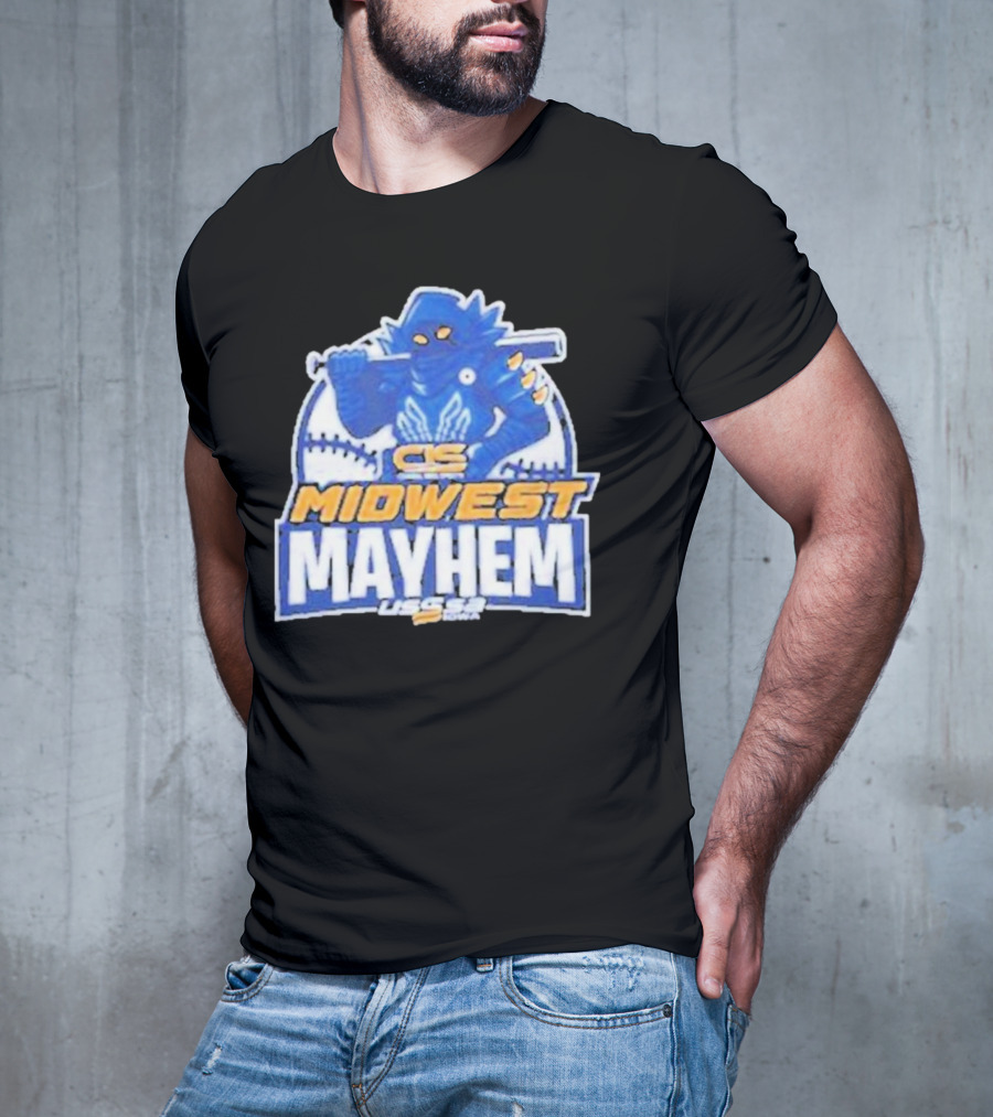 CS Midwest Mayhem USSSA Iowa Baseball T-Shirt