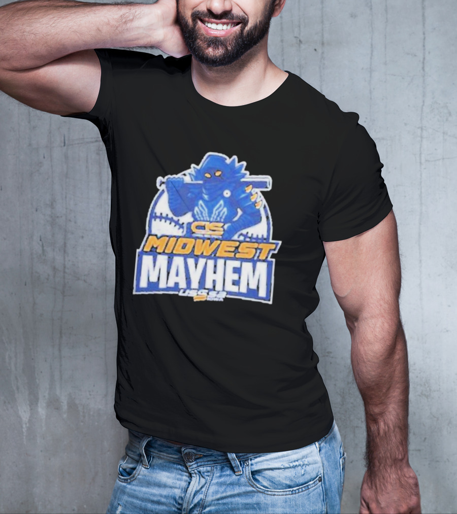 CS Midwest Mayhem USSSA Iowa Baseball T-Shirt