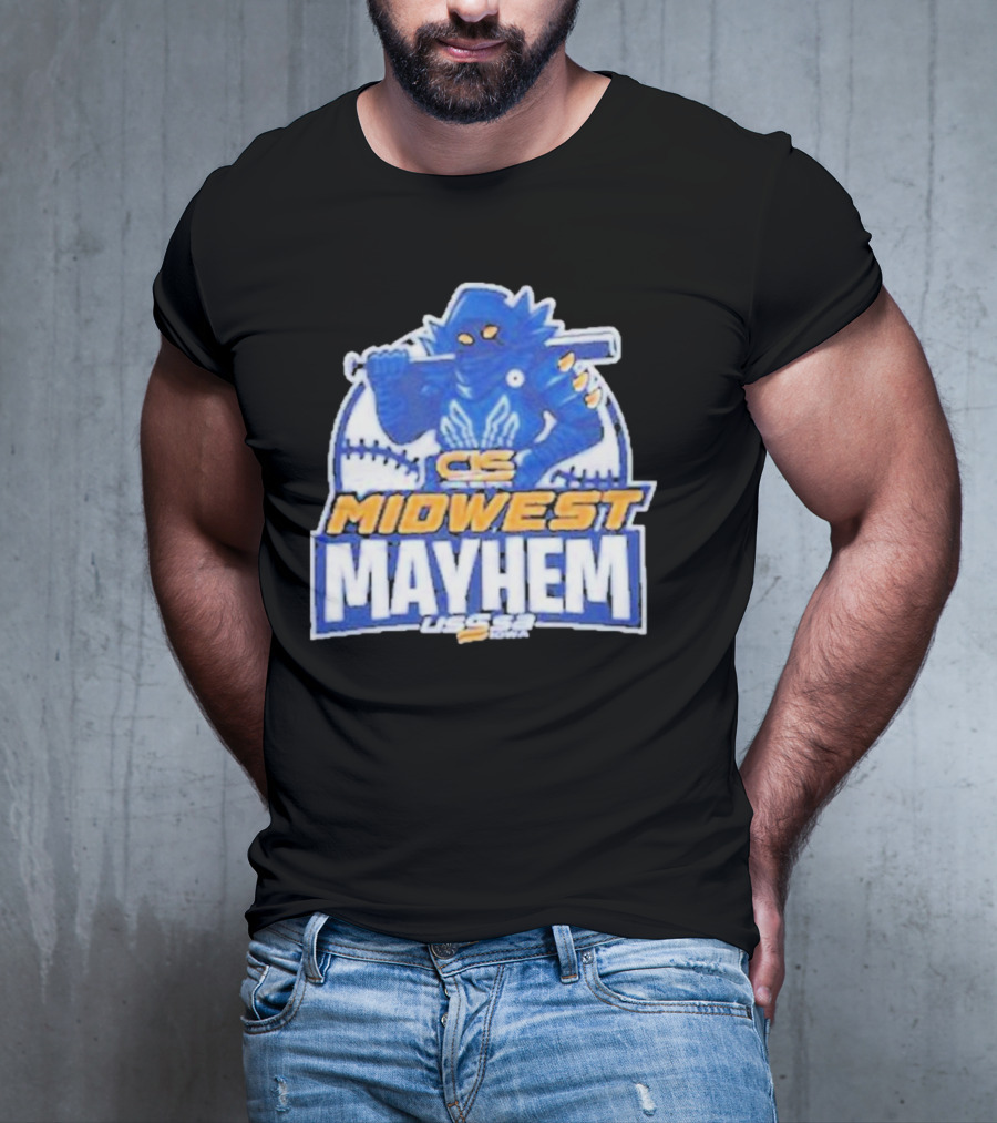 CS Midwest Mayhem USSSA Iowa Baseball T-Shirt