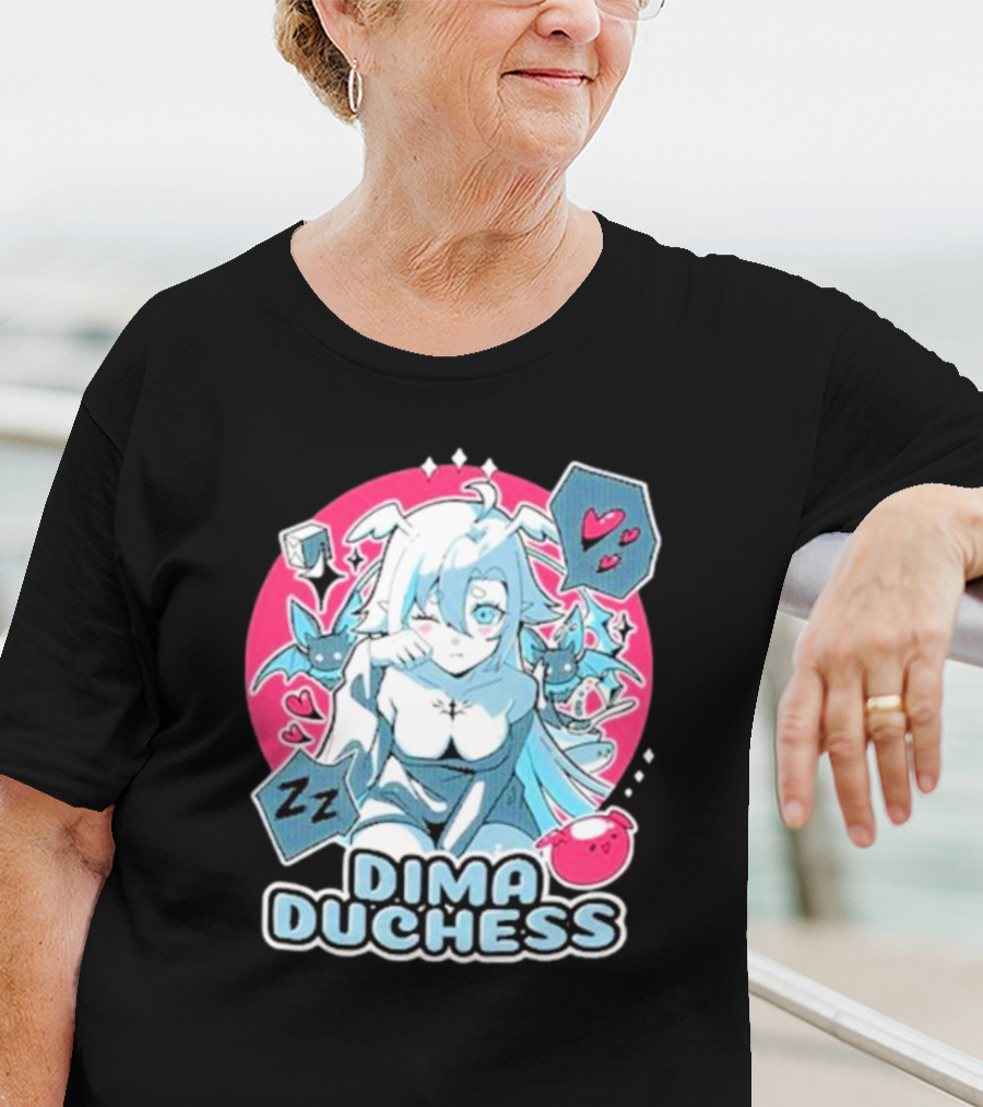 Uwumarket Dimatheduchess Sleepy Soup Dima Duchess Hearts Zzz Bat Wings T-Shirt