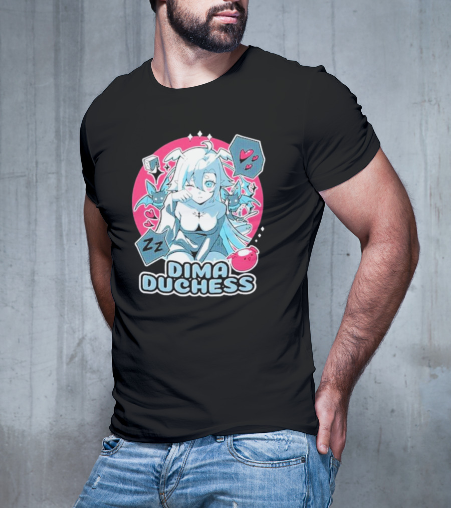 Uwumarket Dimatheduchess Sleepy Soup Dima Duchess Hearts Zzz Bat Wings T-Shirt